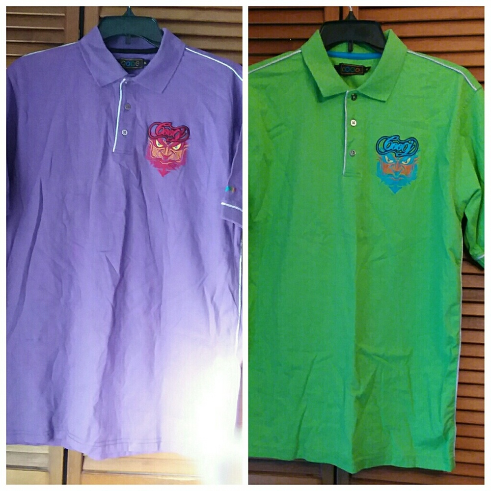 Set Of 2 Men Coogi Polo Shirts XL